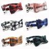 6 Colors New Plaid Collar Pet Bell Collar Bow Cat Buckle Cat Collar Adjustable