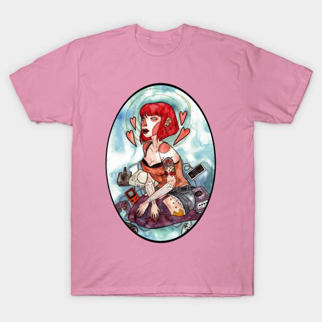 Футболка женская Видеоигра Малышка Harajuku Принт Kawaii Футболка летняя с коротким рукавом женская футболка Топ Футболка