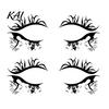 Non Residue Face Stickers 2 Pairs Halloween Eye Tattoo Stickers, Waterproof Temporary Decals with Water Transfer Skin Pumpkin Bat Spider Web,