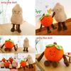 Novelty Plush Pillow With Persimmon And Peanut Animal Designs For Kids And Collectors