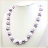 10 мм круглые белые фиолетовые двухцветные стеклянные жемчужины ожерелье бусины шейный платок для женщин и девочек подарки для изготовления ювелирных изделий дизайн