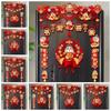 Red New Year Hanging Ornaments Paper Chinese Lucky Ornament  Living Room