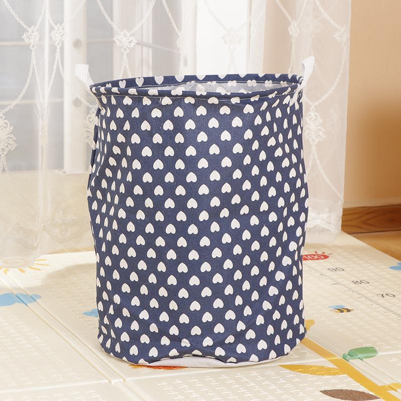 Large Capacity Fabric Laundry Basket Folding Waterproof Clothes Storage Basket Home Children Toy Sundries Storage Bag Organizer