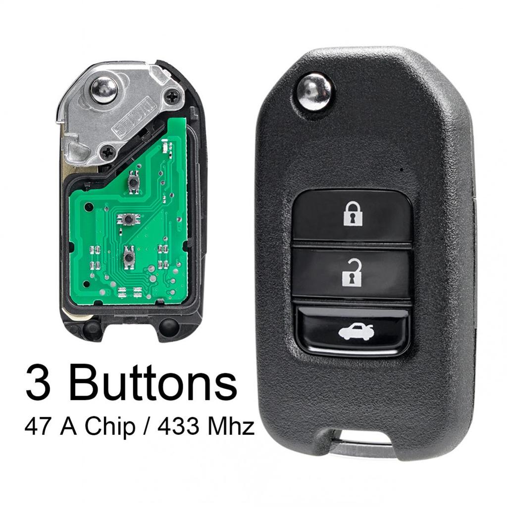 433 МГц, 3 кнопки, автомобильный дистанционный ключ с электронным чипом 47 A, пригодным для HDA