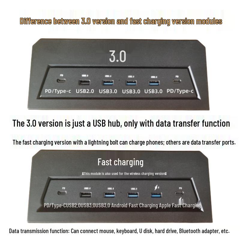 Gecko Double-Layer USB-C Monitor Riser with Expansion & Charging
