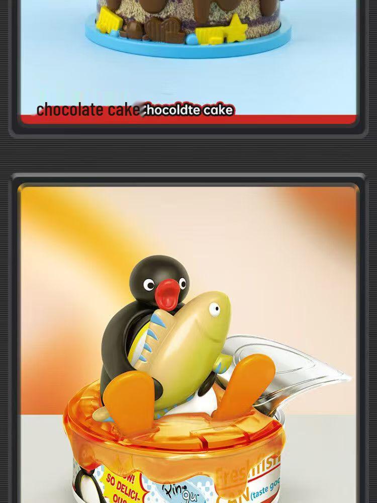 Pingu Fun Scene: DIY Cute Penguin Surfing Blind Box Series