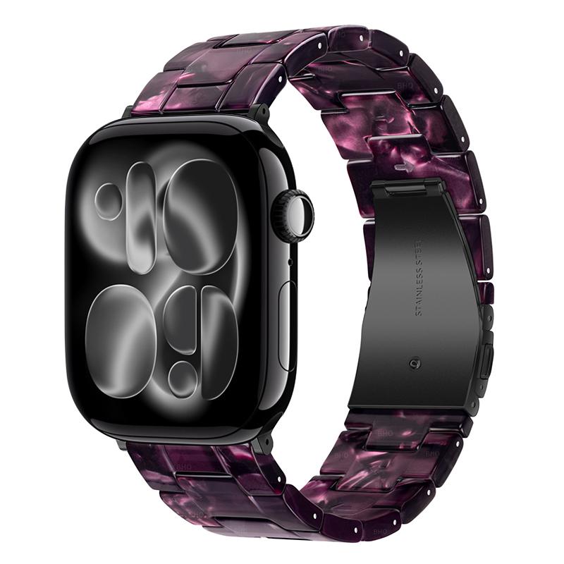 Роскошный полимерный ремешок для Apple Watch Ultra 3 2 49 мм 11 10 42 мм 46 мм Звеньевой браслет Iwatch Серии 9 7 8 6 5 SE3 45 мм 41 мм 40 мм 44 мм