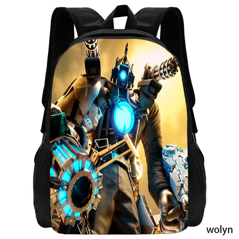 Новинка Skibidi Туалет Рюкзак Titan Speakerman Детские сумки Мальчик Школьная сумка для детей Рюкзак Аниме Дорожный рюкзак