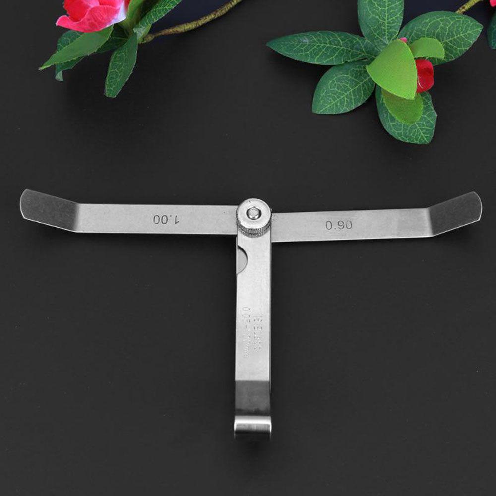 Измеритель смещения клапана из нержавеющей стали 0,05-1,0 мм, метрический, 100 мм, щуп