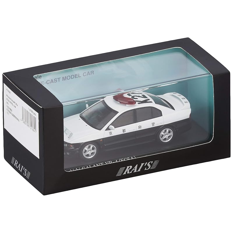 RAI'S 1/43 Mitsubishi Galant VR-4 (EC5A) Автомобиль Дорожно-патрульной службы Полицейского управления префектуры Киото 2002 года (К27) Готовая модель H7430207