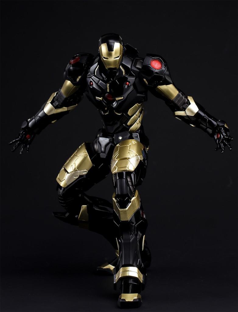 IRON MAN MARVEL BLACK X GOLD подвижная фигурка, раскрашенная в цвета BLACK X GOLD. ПЕРЕИЗДАТЬ #06 СЕЙЧАС!увидеть. ПВХ и АБС без масштаба