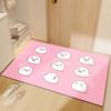 Симпатичный коврик для ванной комнаты с диатомовым покрытием, впитывающий грязь, нескользящий, быстросохнущий, для туалета, коврик для двери унитаза, ковер