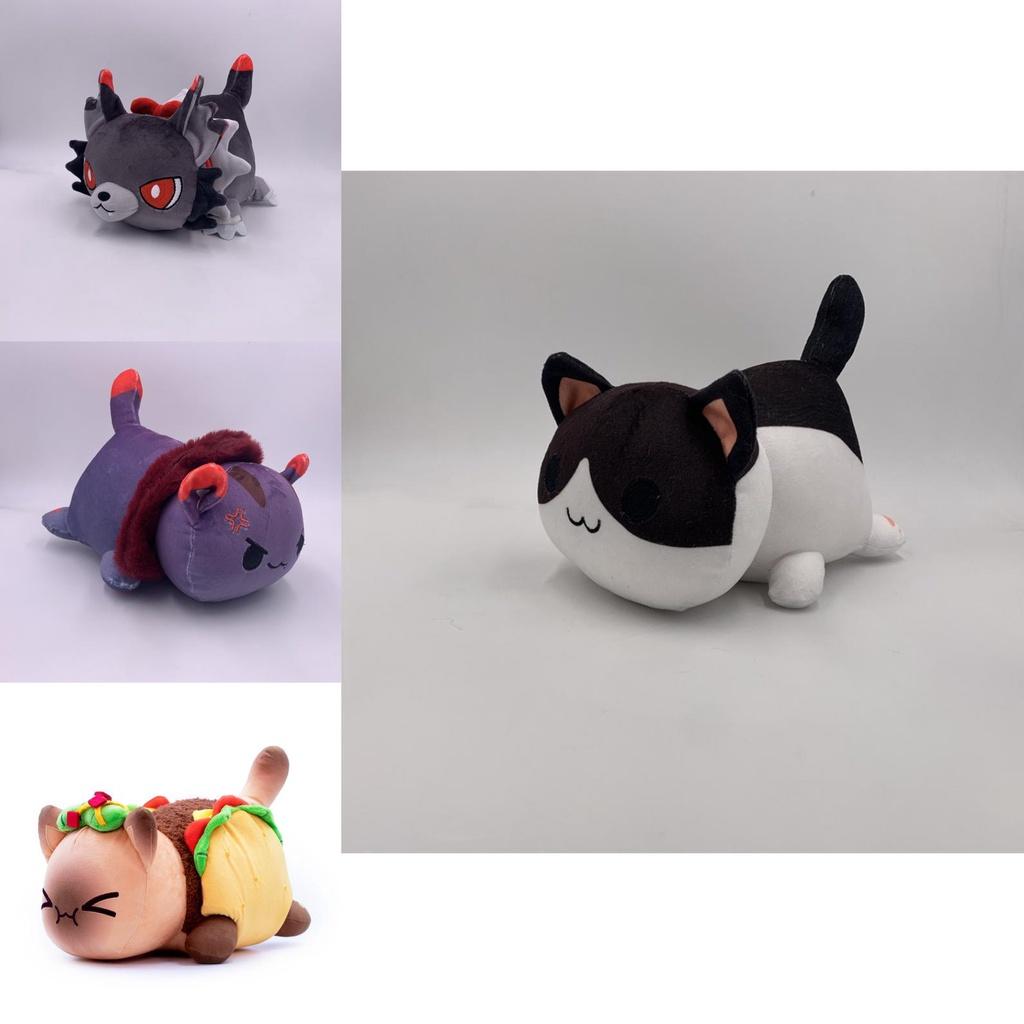 Очаровательная плюшевая игрушка Aphmau Skull Taco Pumpkin Bread Cat Meemeows для домашнего декора