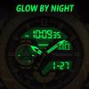 LIGE Sub-brand FOXBOX Fashion Digital Watch Men Dial Dual Display Outdoors Waterproof Sport Luminous Silicone Wristwatch
