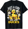 Cute Duck Lover Just A Girl Who Loves Ducks T-Shirt Unisex T-Shirt