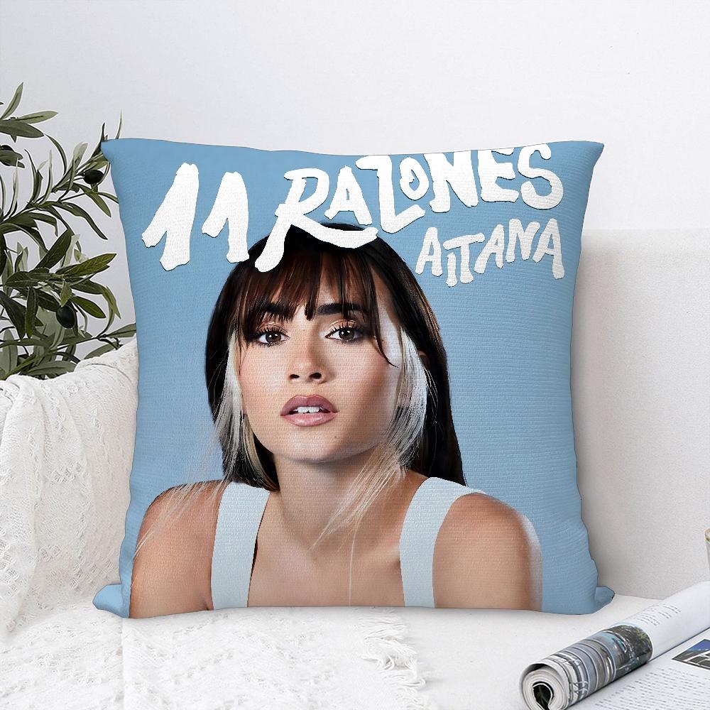 Наволочка с изображением певицы A-Aitana O-Ocanas, декоративная наволочка для дивана, квадратная плюшевая декоративная подушка для дома, двусторонняя печать