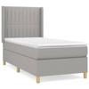 Maison Exclusive - Sommier à lattes de lit avec matelas Gris clair 80x200 cm Tissu