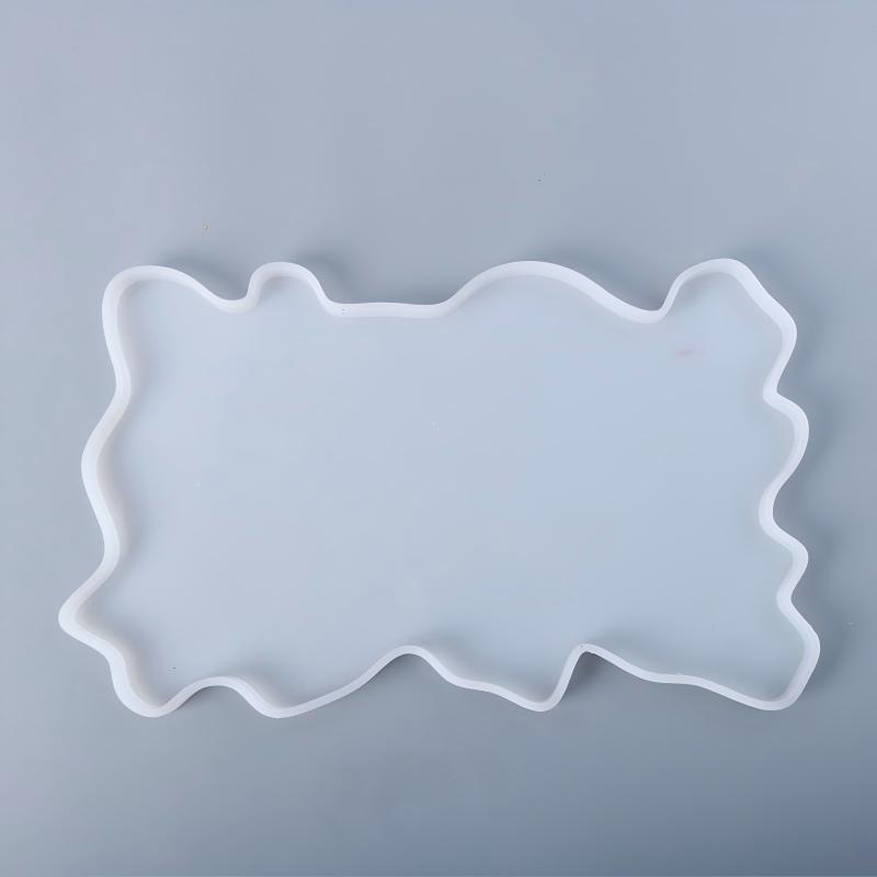 Поднос Силиконовая Форма для Эпоксидной Смолы DIY Большой Прямоугольник Чайная Тарелка Подставка для Кружки Форма из Смолы Для Домашнего Декора Изготовления Поделок Художественные Принадлежности