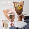 20pcs Plastic Bouquet Packaging Bags Rose Flower Bouquet Wrapping Bag  Valentine's Day Gift