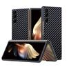Чехол для телефона с текстурой углеродного волокна для Samsung Galaxy Z Fold 4 3 5G, модный дизайн, мягкая задняя крышка для Samsung Galaxy Z Fold4, чехол