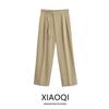Fashion Style 2024 Autumn New Women's Clothing Loose Elastic Simple and Comfortable Wide Leg Casual Trousers 4387227