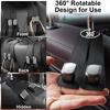 Elegananccy 2 Pack Double Car Seat Headrest Hooks, Leather Car Purse Hanger Holder For Bags, Cars Organizer And Storage Accessories For Women(Black)