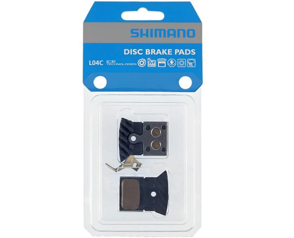 Запчасти для ремонта дисковых тормозных колодок SHIMANO L04C металлические с ребрами 1 пара IBPL04CMFA
