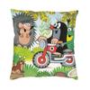 Cute Happy Mole Krtek Nordic Throw Pillow Covers Home Decorative D Printing Custom Cartoon Little Maulwurf Car Cushion Case