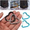 Tool Water Bottle Hanging Keyring Hook Keychain Clip Aluminum Carabiner Heart-shaped Buckles