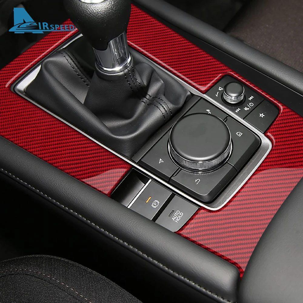 Real Soft Carbon Fiber Sticker For Mazda 3 Axela BP 2019-2021 2022 2023 2024 2025 Manual Automatic MT/AT LHD RHD Car Gear Shift