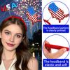 1/15Pcs Party Headband American Flag Headband Memorial Day Independence Day July 4th Headpiece Patriotic Party Accessory
