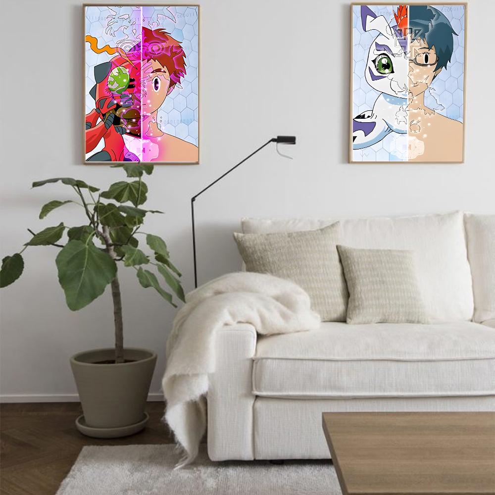 Аниме Digimon холст плакат персонаж мультфильма современный дом настенная живопись печать фотографии Спальня Декор в гостиную росписи подарок