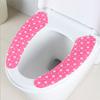 Silicone World 1 пара многоразовое теплое сиденье для унитаза моющаяся коврик для ванной чехол на сиденье толстая мультяшная липкая подушка для унитаза