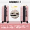 Carry Carry Bag with Expansion 360 Degree Double TSA Zipper Business Hospitalization 1 Night and 2 [VIVICITY] Suitcase, Case, Carry-on, Function,