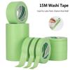 15M High Quality No Trace Adhesive Weak Viscous Washi Tape Masking Tape Latex Paint Separation