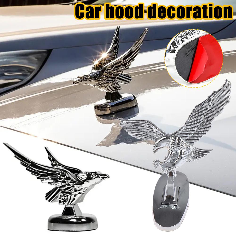 3d Flying Eagle Emblem Car Logo Front Hood Ornament Car Car Eagle Accessories Stickers Badge Badge Decoratiion Stickers Y0f4