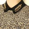 Fashion Exquisite Retro Shirt Classic Brooch Leaves Collar Pin