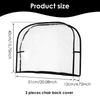 Clear Salon Chair Cover PVC Barber Chair Back Covers Universal Chair Back Covers  Protector Covers