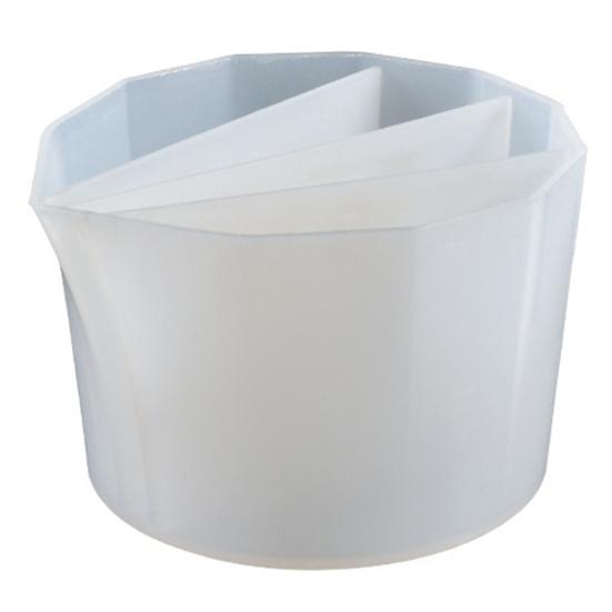 4 шт., силиконовая чашка для заливки, разделенная чашка для краски, чашка для смешивания цветов, дизайн с несколькими отделениями, многоразовая чашка для смешивания жидкости, художественная смола, ремесло