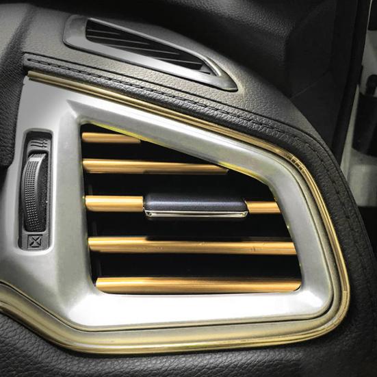 10 шт., универсальная U-образная форма для кондиционера, автомобильная отделка, выходная полоса, украшение для решетки