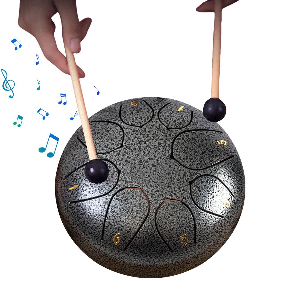 6-дюймовый 8-нотный ручной барабан Rain Chime Rain Drum инструмент для медитации йоги