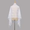 Popular Solid Color Cheongsam Lace Hollow Fringed Silk Scarf Women's Summer Long Scarf Shawl