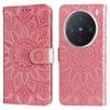 For Vivo X200 Pro Mini 5G Case Sunflower Imprint Leather Wallet Phone Cover
