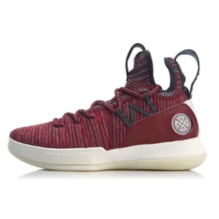 Li Ning All In Team 6 Коллекция Уэйда Нескользящие Легкие Средние Баскетбольные Кроссовки Мужские Красный Белый ABAP005-3