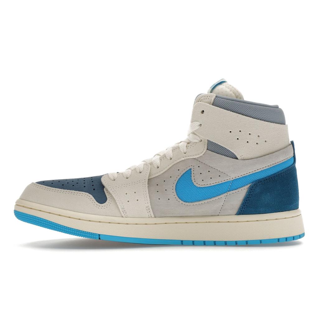 Air Jordan 1 High Zoom Comfort 2 Dark Powder Blue Men Sneakers Sail Blue-Grey Light-Silver DV1307-104