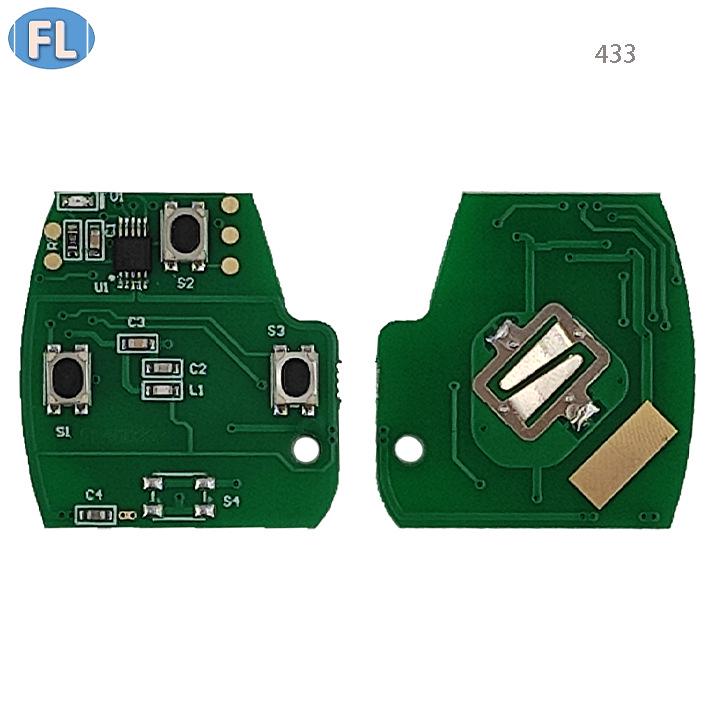 Honda 2.3 Straight Handle 3-Button Remote Control 433MHz