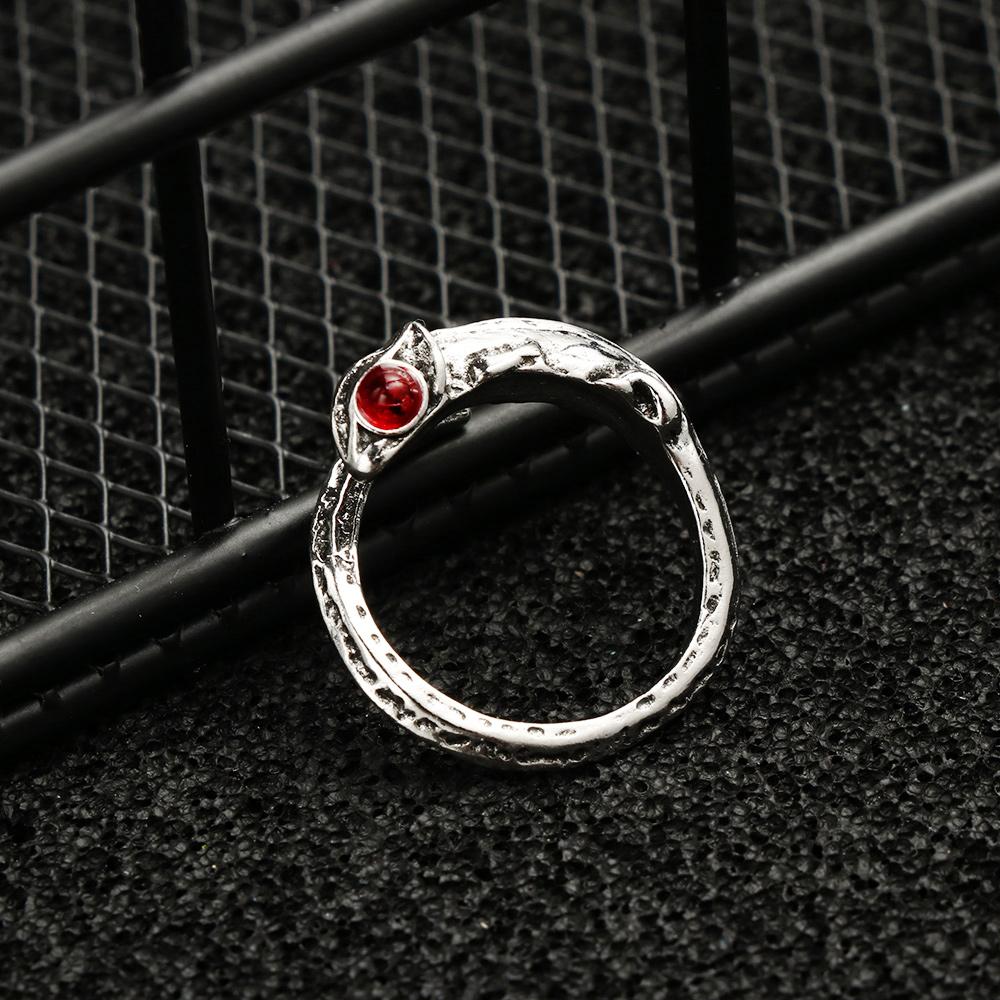 Adjustable Retro Lady Men Lizard Personality Ring Chameleon Ring Jewelry