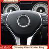 Центральная эмблема рулевого колеса автомобиля, наклейка, кольцо, накладка для Mercedes Benz GLE CLA GLA W205 W213 W246 C117