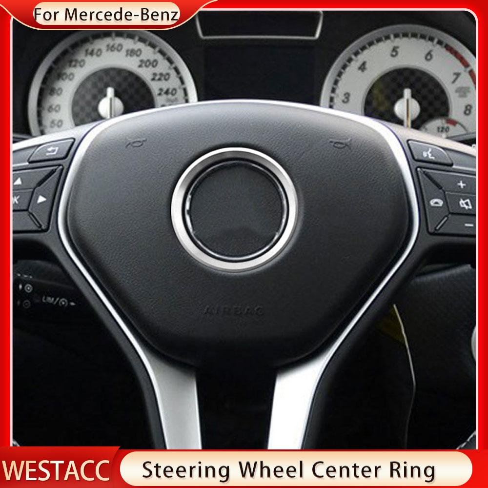 Центральная эмблема рулевого колеса автомобиля, наклейка, кольцо, накладка для Mercedes Benz GLE CLA GLA W205 W213 W246 C117