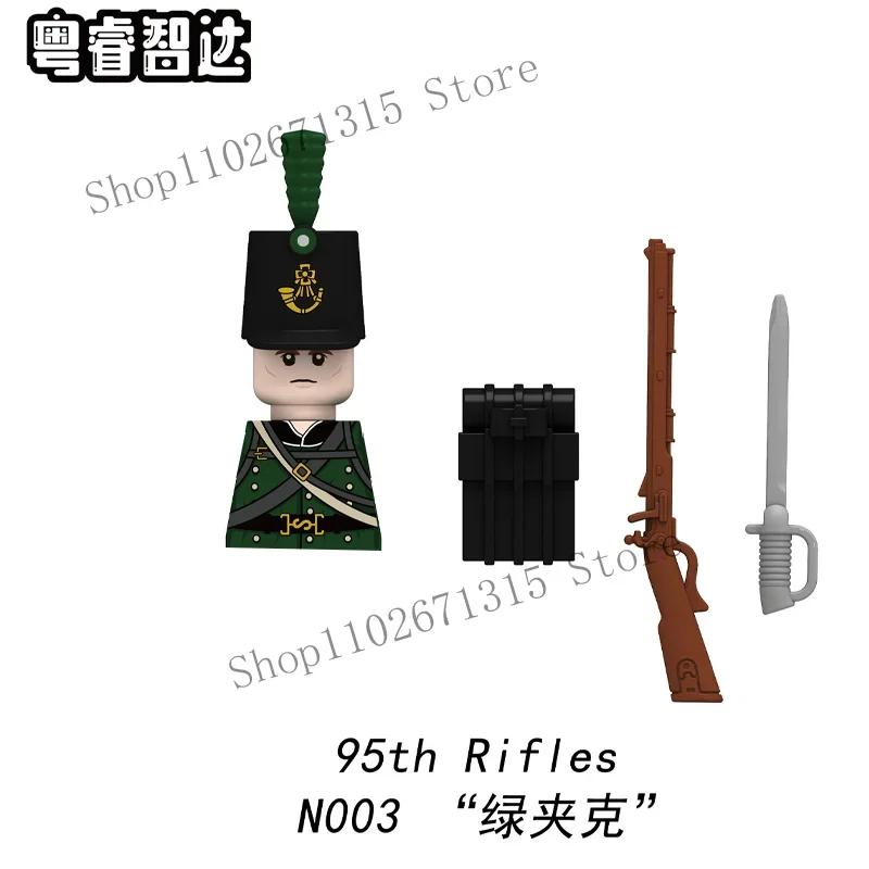 Napoleonic Wars Military Soldiers Building Blocks British France Prussia Cavalry Army Russian Infantry Figures Bricks Kids Toys